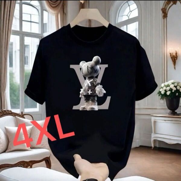Tシャツ 半袖 黒 4XL