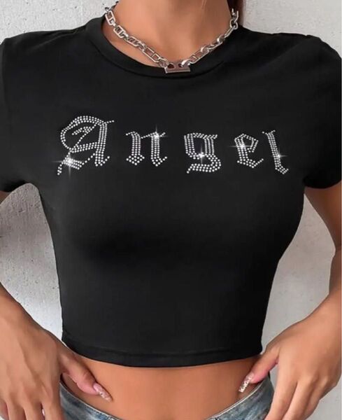 SHEINトップス Tシャツ黒(値下げ可)