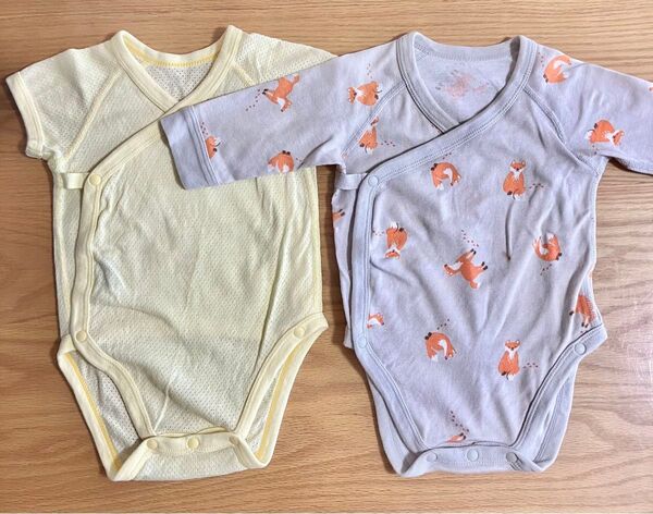 半袖肌着(メッシュ)・ボディスーツ 2枚セット ベビー肌着 ユニクロ 60㎝