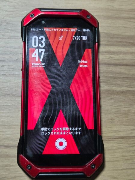 京セラ TORQUE 5G KYG01 レッド SIMロック解除済み ネットワーク利用制限◯