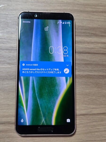 SHARP AQUOS sense3 lite SIMフリー ライトカッパー バッテリー良好 ネットワーク利用制限◯