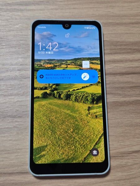 SHARP AQUOS Wish3 SH-53D SIMフリー グリーン ネットワーク利用制限◯ バッテリー良好表示