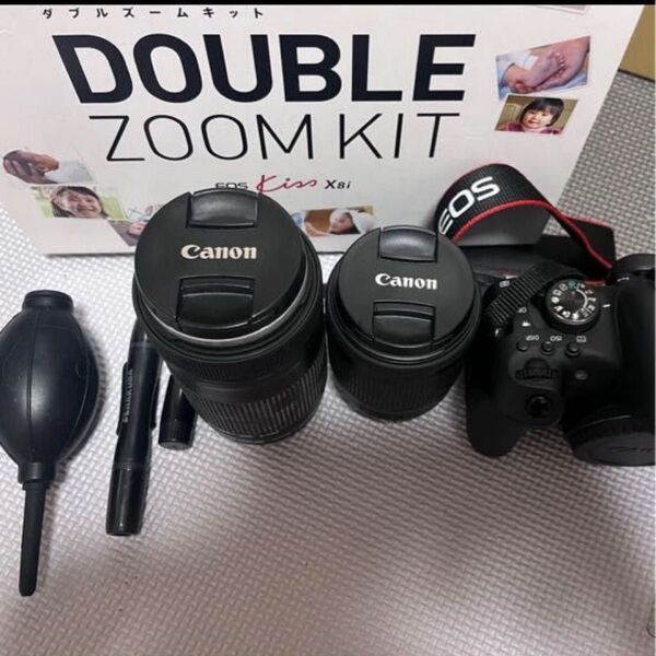 キヤノン Canon EOS kiss X8i ダブルズームキット デジタル 一眼レフ カメラ