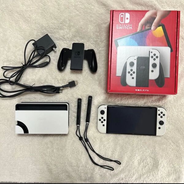 ▲五 Switch 本体 有機EL Joy-Con ホワイト スイッチ 人気 箱付 Nintendo ニンテンドースイッチ
