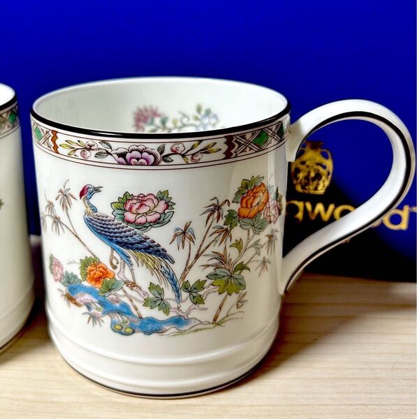 ウェッジウッド クタニクレーン 黒壺 ペアマグカップ ※未使用保管品 美品