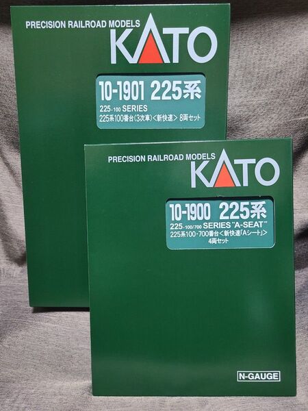 新品 未使用 KATO 新快速 10-1901 225系 + 10-1900 225系 新快速Aシート