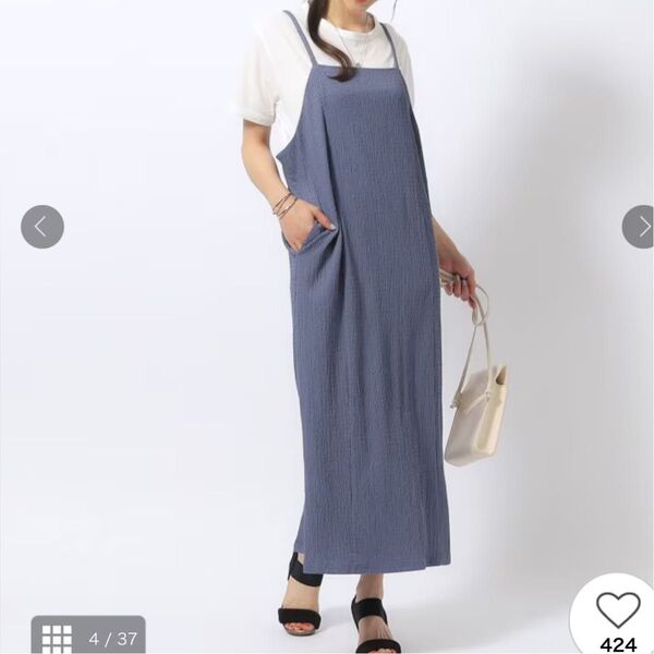 SHOO・LA・RUE (シューラルー) ふくれジャカードキャミワンピース