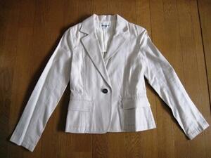  tag equipped * Natural Beauty Basic * tailored jacket M beige 