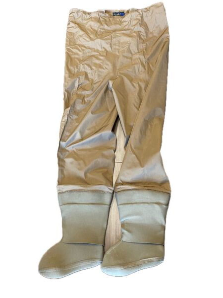 mont-bell チェストハイウェーダー M ベージュ GORE-TEX ジャンク品