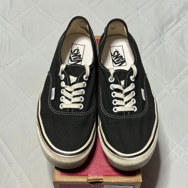 VANS AUTHENTIC 44 DX ブラック 27cm US9 アナハイム ヴァンズ オーセンティック 黒 スニーカー 中古