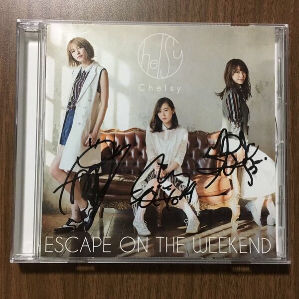 Chelsy ESCAPE ON THE WEEKEND CD アルバム メンバーサイン入り 邦楽ロック ポップス SCANDAL