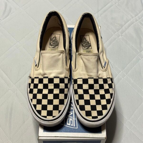 VANS×SSZ V98CL POCKET SLIP-ON チェッカー 27cm US9 ヴァンズ スリッポン BEAMS メンズ