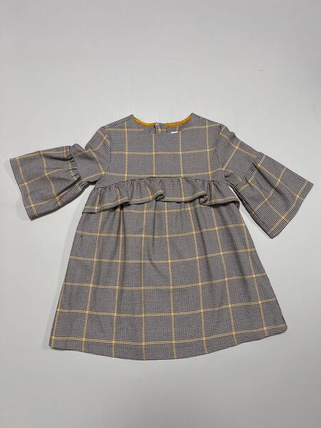 ZARA kids ザラキッズ 秋冬 七分袖 ワンピース 122㎝ グレー