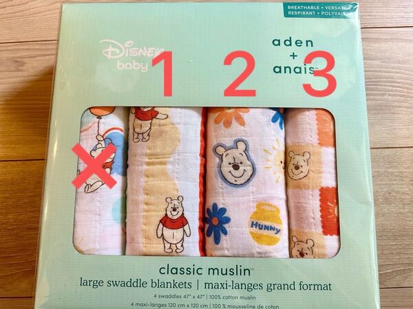aden + anais ディズニー クラシックモスリン スワドル 1枚セット