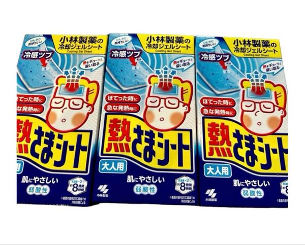 小林製薬 熱さまシート 大人用 16枚入り 3箱セット