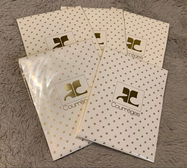 新品未開封 Courreges カラータイツ カラーストッキング ホワイト ピンク S~Lサイズ Mサイズ 5足組