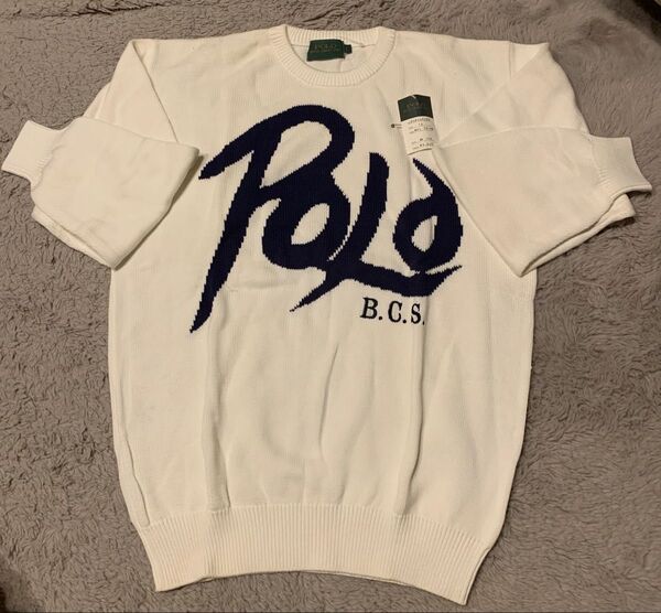 タグ付き新品未使用 POLO ニット トレーナー セーター カットソー 長袖 Lサイズ