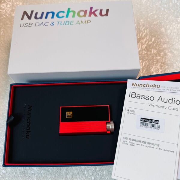 iBasso Audio Nunchaku アイバッソ 真空管搭載ポータブル DAC USB 赤色