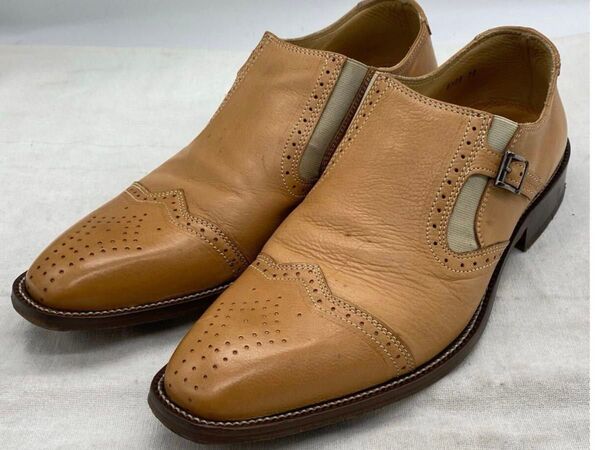 LAZZERI ラッツェリ ドレスシューズ ビジネスシューズ ウイングチップ メダリオン 25.5cm