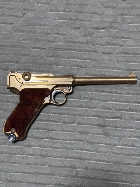 金属製 マルシン ルガーP08 6インチ モデルガン レザーホルダーセット