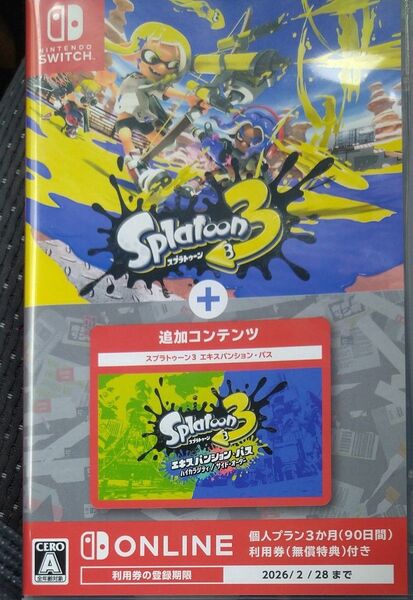 【Switch】 スプラトゥーン3+エキスパンションパス