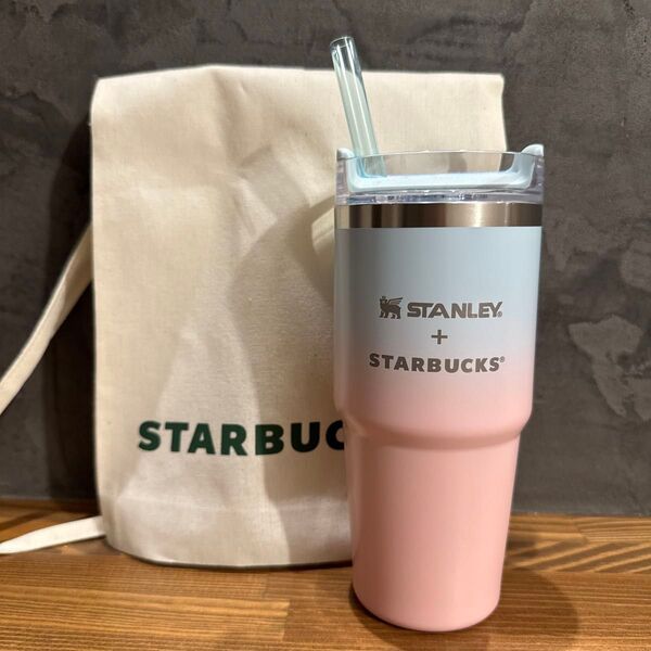 SAKURA2025 3WAYステンレスタンブラー STANLEY ペールピンクグラデーション 414ml