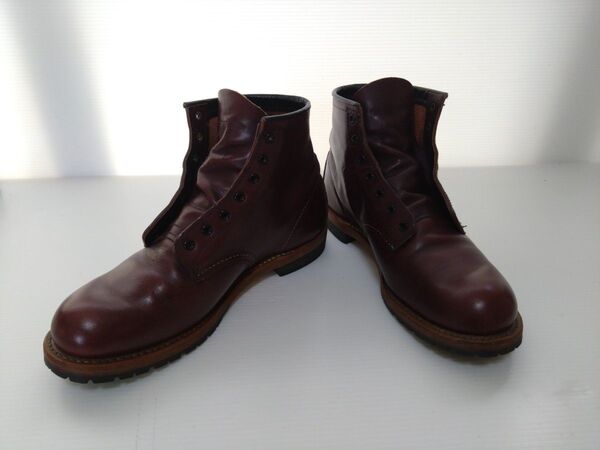 RED WING◆BECKMAN /ブーツ/US8/ブラックチェリー/レザー/9011/ベックマン/レッドウイング