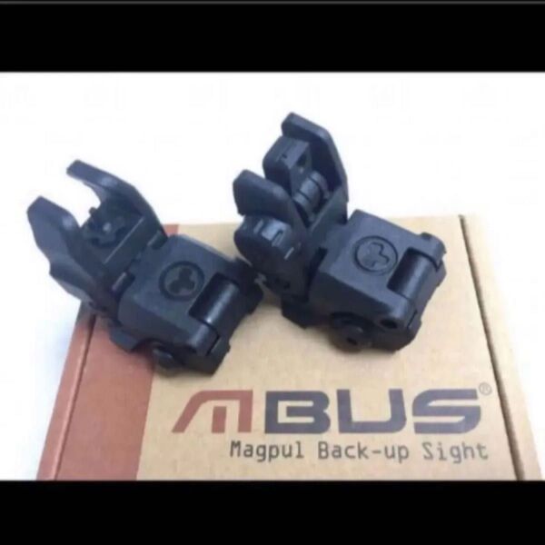 バックアップサイト フリップアップ 照準 magpul マグプル タイプ レプリカ 20mm ミリタリー MBUS ブラック サバ