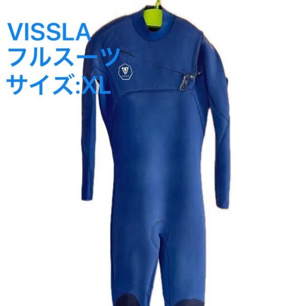 ウエットスーツ フルスーツ Vissla 7 SEAS COMP 3-2MM フルチェストジップ XL サーフィン