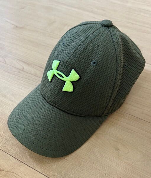 アンダーアーマー キャップ S/Mカーキ UNDER ARMOUR 帽子 キッズ used