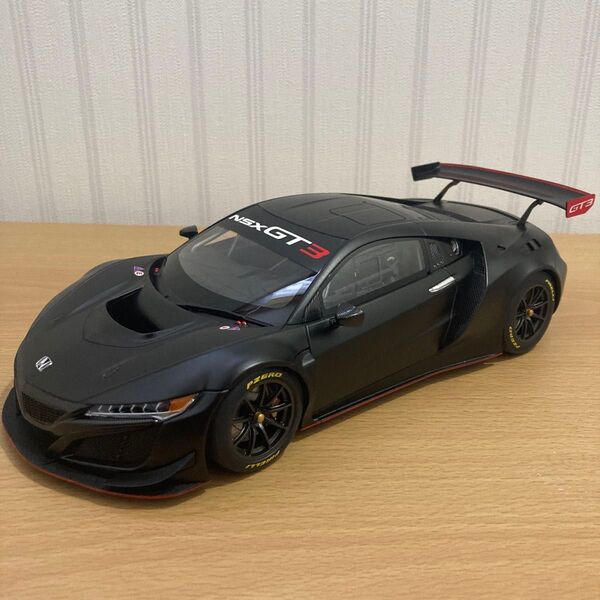 オートアート ホンダ NSX GT3 2018 マット・ブラック 1/18 AUTOart ギミックなし