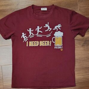 オモシロT I NEED BEER! Tシャツ M
