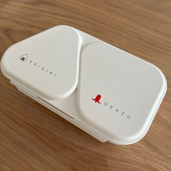 オーエスケー(OSK) おにぎり ランチケース 弁当箱 465ml パステル グレー 押し型付 抗菌 電子レンジ対応 LS-15