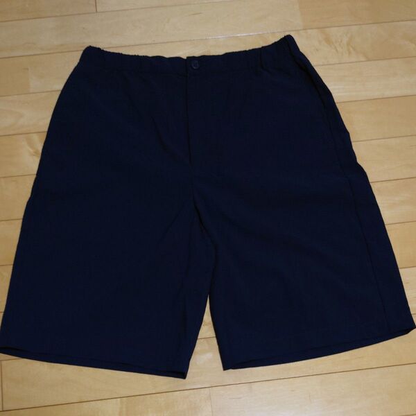 無印良品 ネイビー ハーフパンツ