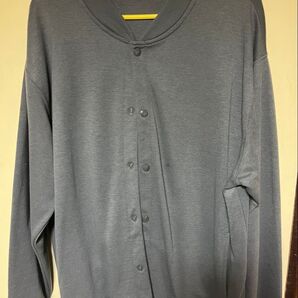 BACK NUMBER ボタン付きカーディガン グレー XLサイズ