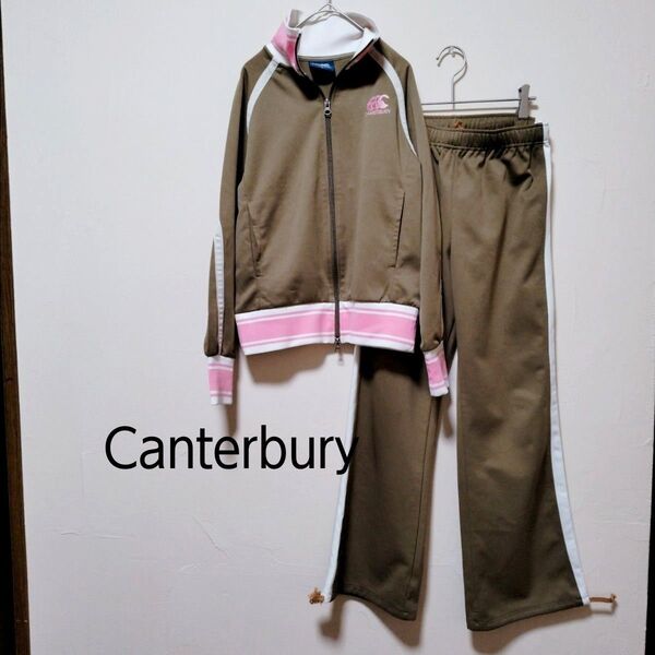 【Canterbury】ワンポイント ジャージ セットアップ 上下セット カンタベリー Mサイズ レディース 女子