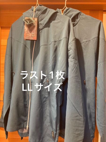 新品未使用タグ付 ワークマン エックスシェルター 暑熱フーディー レイクグリーン XShelter LLサイズ ラスト1枚