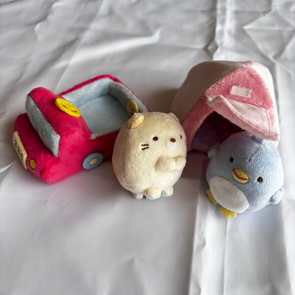 すみっコぐらし てのりぬいぐるみ ぬいぐるみ 車 テント ねこ ぺんぎん