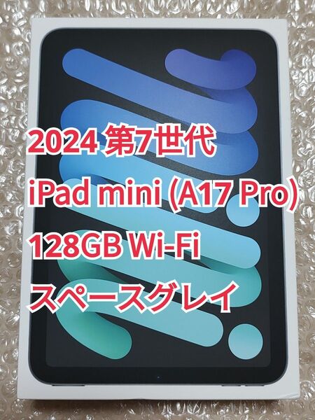 2024 第7世代 iPad mini (A17 Pro) 128GB Wi-Fi スペースグレイ 動作確認のみ未使用品