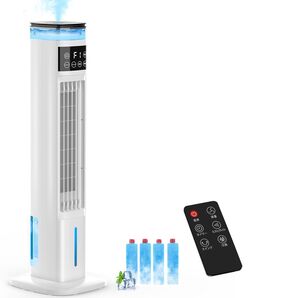冷風扇 冷風扇風機 スリムタワー型 加湿機能 強力冷風 スポットクーラー