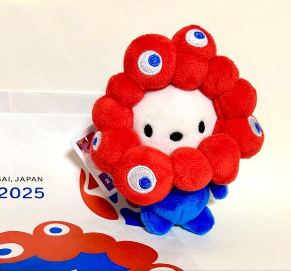 正規品 ミャクミャク ポチャッコ 万博会場 カラビナ マスコット なりきりぬいぐるみ