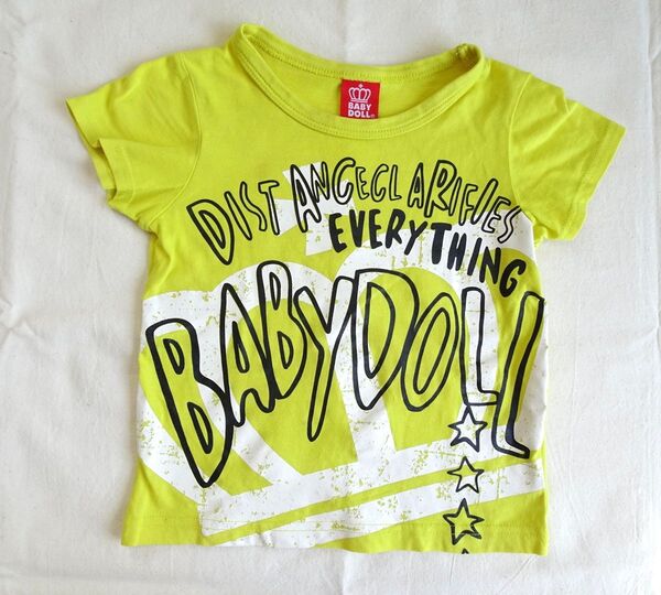 BABYDOLL★ベビードール★半袖Tシャツ★イエロー系★100