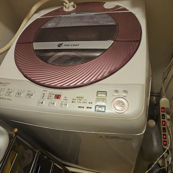 シャープ SHARP 全自動電気洗濯機 ES-GV80M-P 50/60Hz共用 2014年製