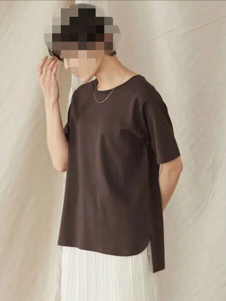 AMERICAN HOLIC サイドスリットカットプルオーバー L ブラウン