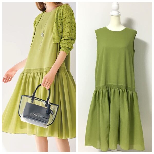 新作美品 現行 13万円 FOXEY フォクシー サマードレス ワンピース 送料無料 クリーニング済