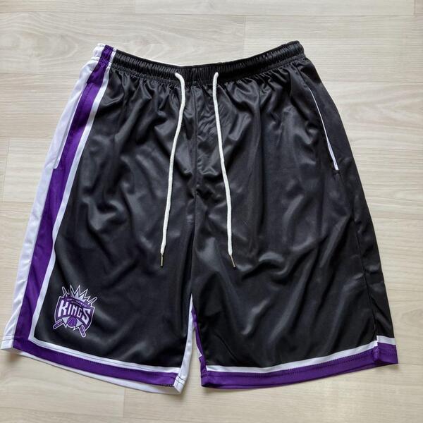 ★未使用品 NBA サクラメント・キングス KINGS バスケットボール バスパン ショーツ ユニフォーム バスケ ジャージ ハーフパンツ XL 新品