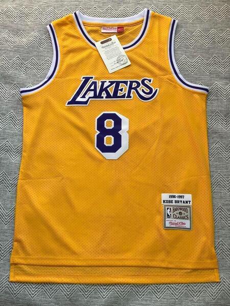 未使用品 NBA LAKERS コービー BRYANT #8 ★ ロサンゼルス・レイカーズ ユニフォーム ゲームシャツ ジャージ 刺繍 タンクトップ L 新品