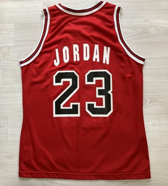 NBA ホワイトレター JORDAN #23 マイケル・ジョーダン BULLS シカゴ・ブルズ Champion チャンピオン ヴィンテージ ユニフォーム