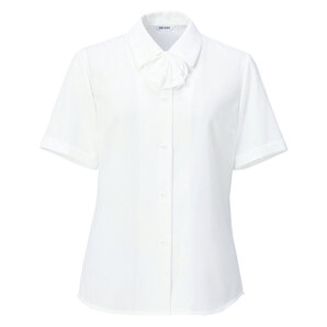 【新品】SELERY_11号_半袖ブラウス(リボン付)35808(白:ホワイト)セロリー/かわいい会社事務服/おしゃれOL制服