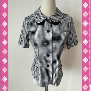 ※Aランク※【中古】PiedsBrid_9号_オーバーブラウス/HCL6331/半袖シャツ/かわいいOL会社制服/おしゃれ事務服